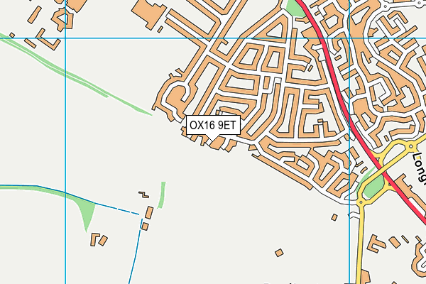 OX16 9ET map - OS VectorMap District (Ordnance Survey)