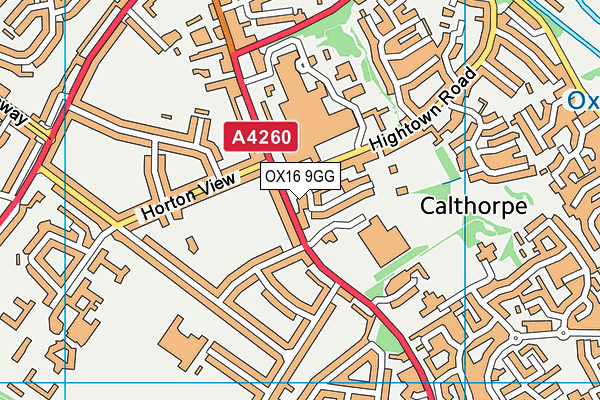 OX16 9GG map - OS VectorMap District (Ordnance Survey)