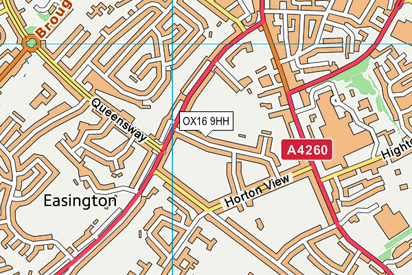 OX16 9HH map - OS VectorMap District (Ordnance Survey)