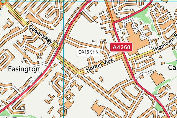 OX16 9HN map - OS VectorMap District (Ordnance Survey)