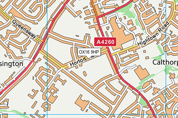 OX16 9HP map - OS VectorMap District (Ordnance Survey)