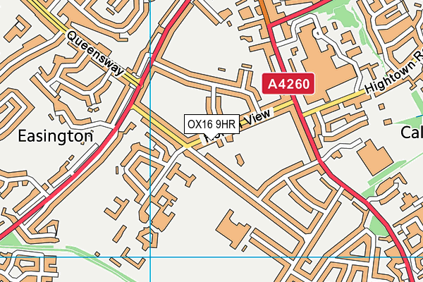 Horton View Sports Ground map (OX16 9HR) - OS VectorMap District (Ordnance Survey)