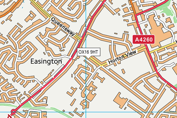 OX16 9HT map - OS VectorMap District (Ordnance Survey)