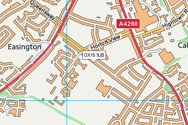 OX16 9JB map - OS VectorMap District (Ordnance Survey)