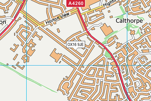 OX16 9JE map - OS VectorMap District (Ordnance Survey)