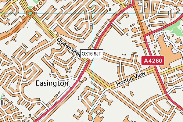 OX16 9JT map - OS VectorMap District (Ordnance Survey)