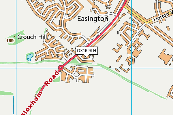 OX16 9LH map - OS VectorMap District (Ordnance Survey)