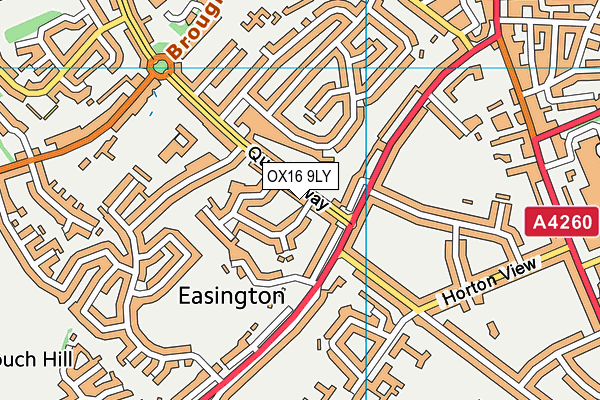 OX16 9LY map - OS VectorMap District (Ordnance Survey)