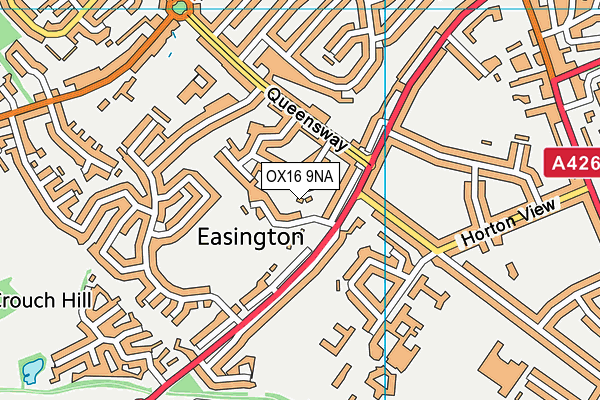 OX16 9NA map - OS VectorMap District (Ordnance Survey)