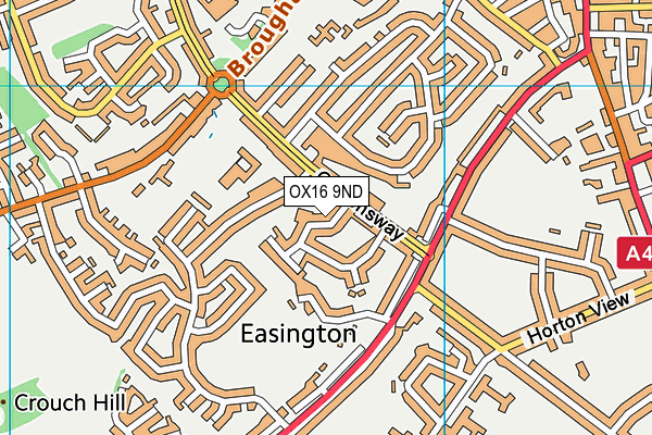 OX16 9ND map - OS VectorMap District (Ordnance Survey)