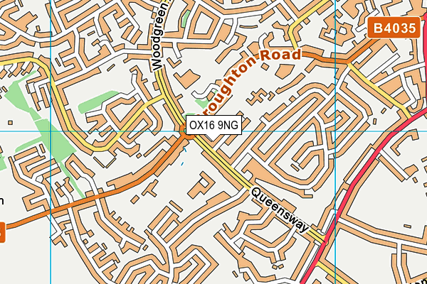 OX16 9NG map - OS VectorMap District (Ordnance Survey)