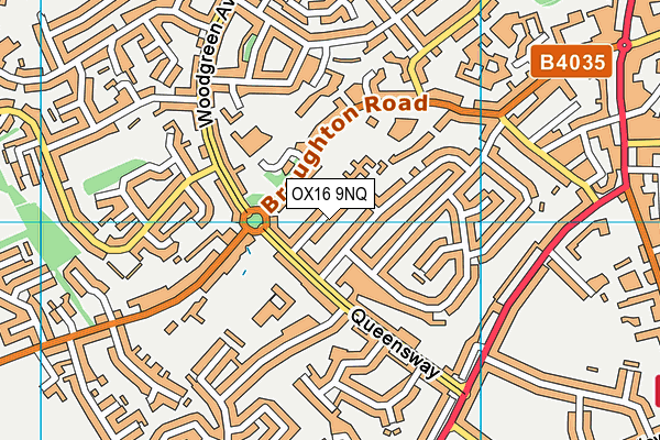 OX16 9NQ map - OS VectorMap District (Ordnance Survey)