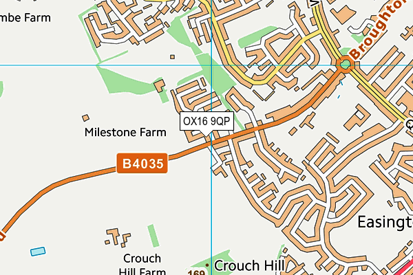 OX16 9QP map - OS VectorMap District (Ordnance Survey)