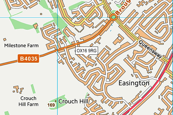 OX16 9RG map - OS VectorMap District (Ordnance Survey)