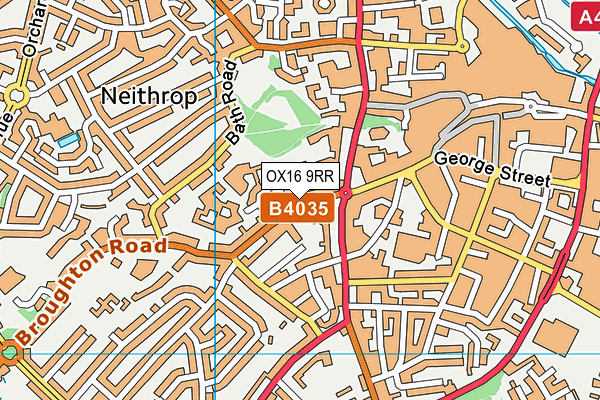 OX16 9RR map - OS VectorMap District (Ordnance Survey)