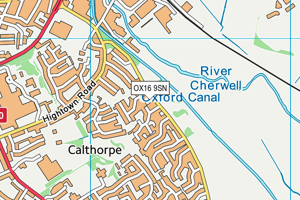 OX16 9SN map - OS VectorMap District (Ordnance Survey)