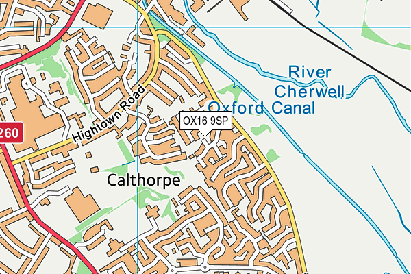 OX16 9SP map - OS VectorMap District (Ordnance Survey)