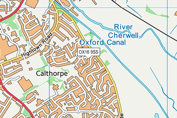 OX16 9SS map - OS VectorMap District (Ordnance Survey)