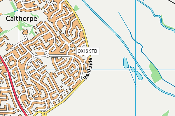 OX16 9TD map - OS VectorMap District (Ordnance Survey)