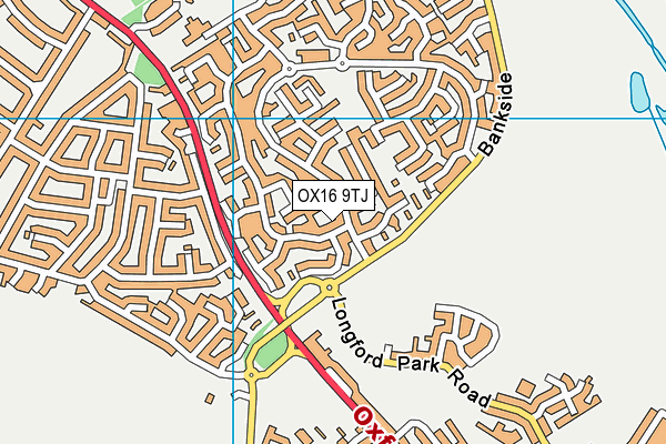 OX16 9TJ map - OS VectorMap District (Ordnance Survey)