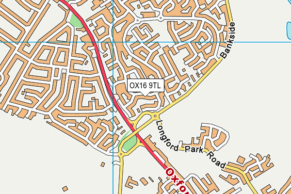 OX16 9TL map - OS VectorMap District (Ordnance Survey)