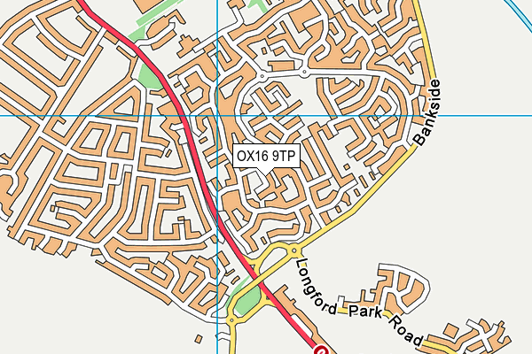 OX16 9TP map - OS VectorMap District (Ordnance Survey)