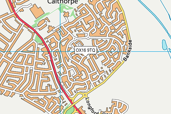 OX16 9TQ map - OS VectorMap District (Ordnance Survey)