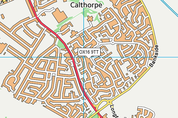 OX16 9TT map - OS VectorMap District (Ordnance Survey)