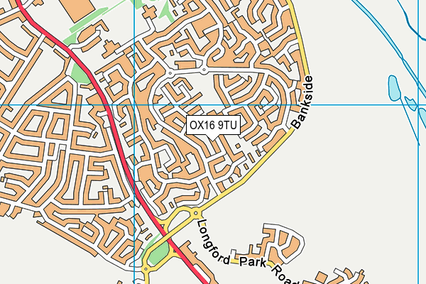 OX16 9TU map - OS VectorMap District (Ordnance Survey)