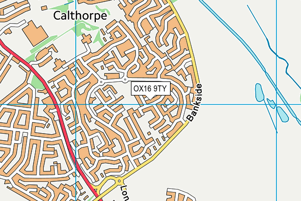OX16 9TY map - OS VectorMap District (Ordnance Survey)
