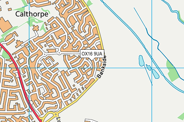 OX16 9UA map - OS VectorMap District (Ordnance Survey)