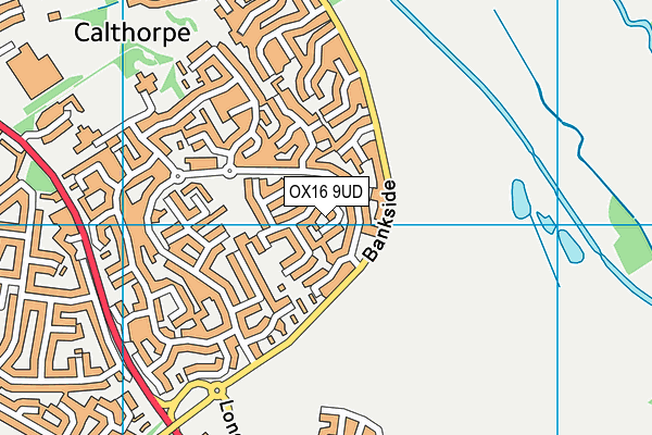 OX16 9UD map - OS VectorMap District (Ordnance Survey)