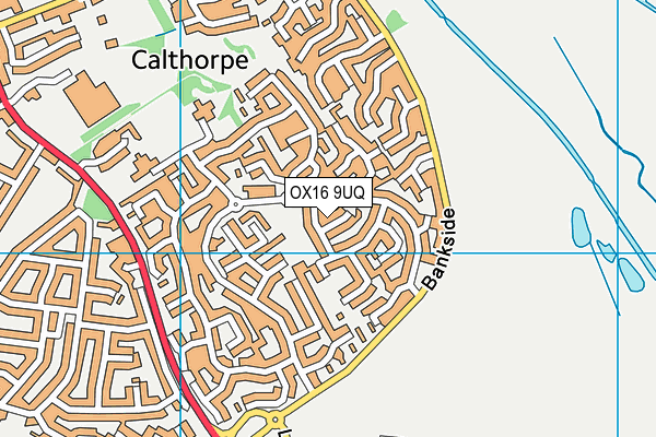 OX16 9UQ map - OS VectorMap District (Ordnance Survey)