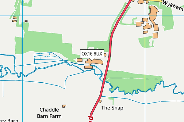 OX16 9UX map - OS VectorMap District (Ordnance Survey)