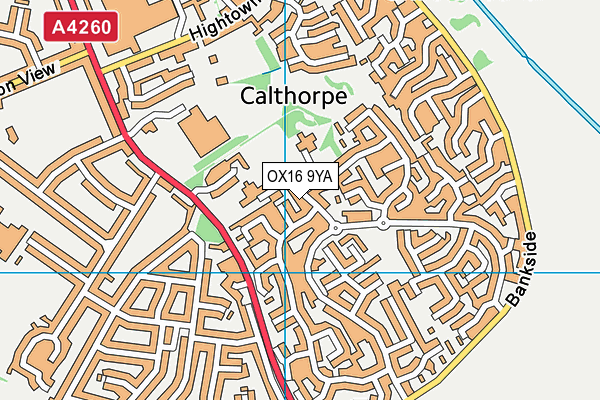 St John's Rc Primary School map (OX16 9YA) - OS VectorMap District (Ordnance Survey)