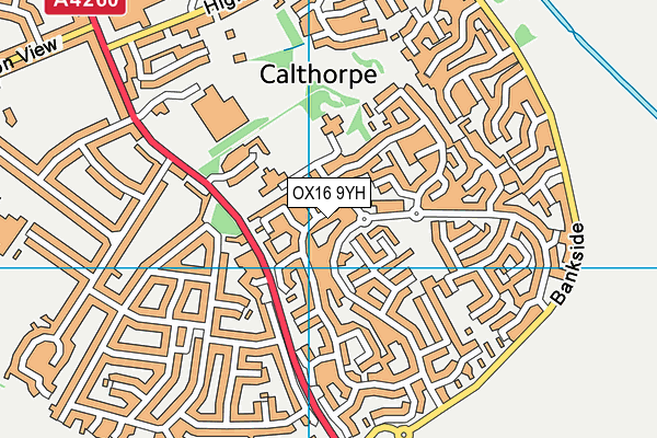 OX16 9YH map - OS VectorMap District (Ordnance Survey)