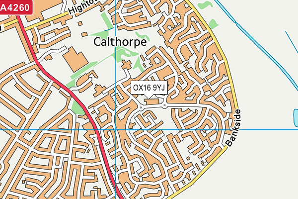 OX16 9YJ map - OS VectorMap District (Ordnance Survey)