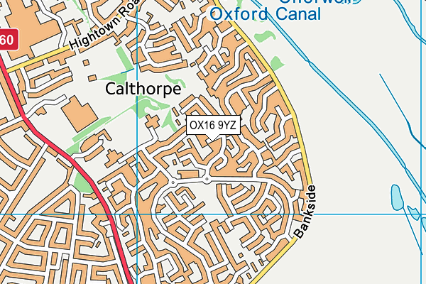 OX16 9YZ map - OS VectorMap District (Ordnance Survey)