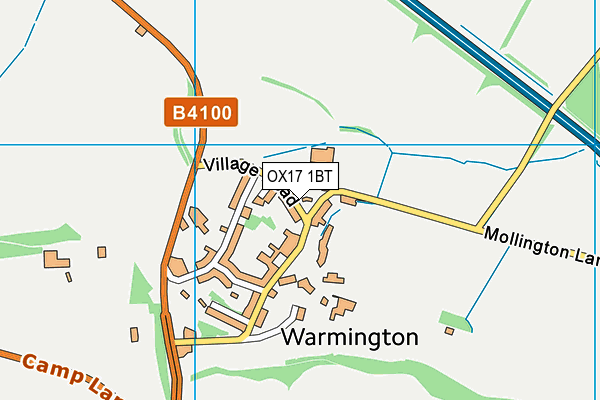 OX17 1BT map - OS VectorMap District (Ordnance Survey)