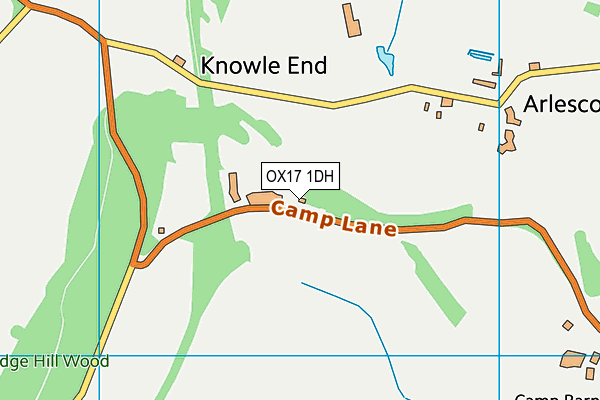 OX17 1DH map - OS VectorMap District (Ordnance Survey)