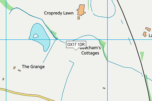 OX17 1DR map - OS VectorMap District (Ordnance Survey)