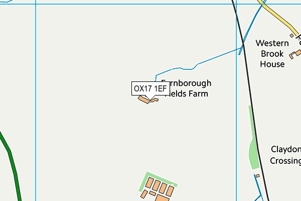 OX17 1EF map - OS VectorMap District (Ordnance Survey)