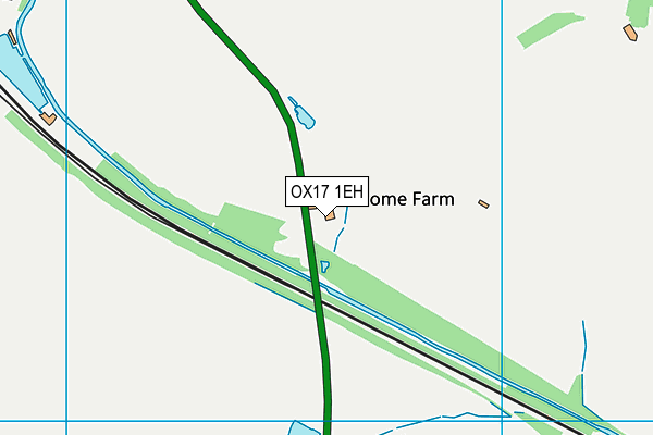 OX17 1EH map - OS VectorMap District (Ordnance Survey)