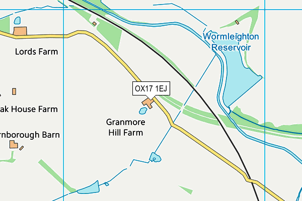 OX17 1EJ map - OS VectorMap District (Ordnance Survey)