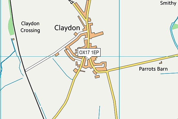 OX17 1EP map - OS VectorMap District (Ordnance Survey)