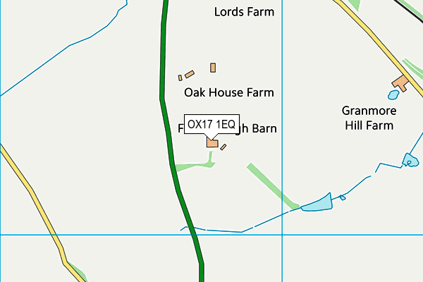 OX17 1EQ map - OS VectorMap District (Ordnance Survey)