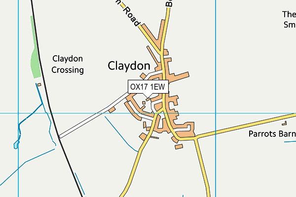 OX17 1EW map - OS VectorMap District (Ordnance Survey)