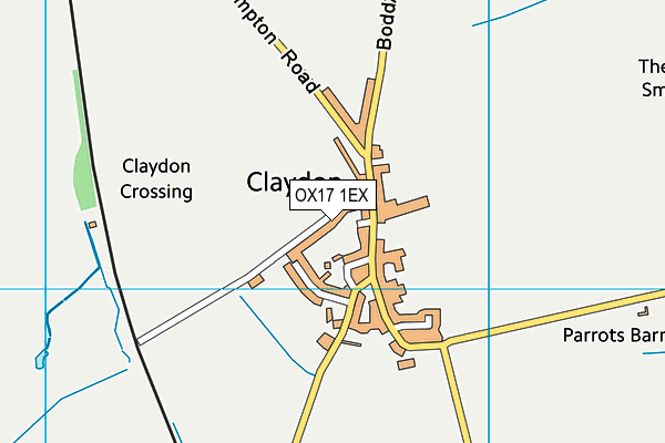 OX17 1EX map - OS VectorMap District (Ordnance Survey)