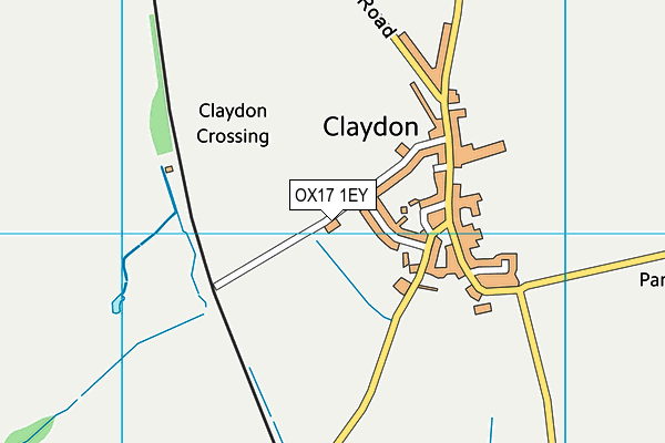 OX17 1EY map - OS VectorMap District (Ordnance Survey)