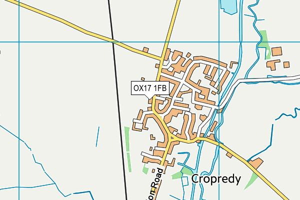 OX17 1FB map - OS VectorMap District (Ordnance Survey)